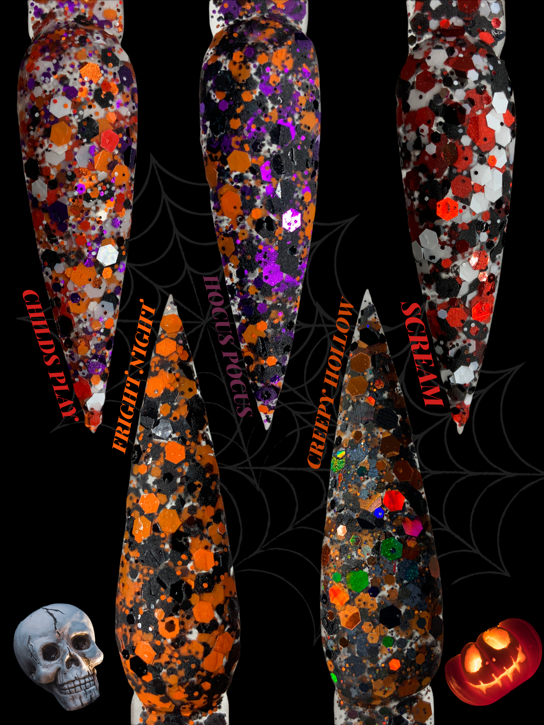Boo Glitter Acrylic Powder Collection