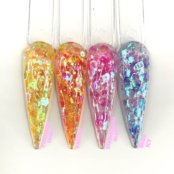 Strawberry Blast Glitter Acrylic Powder