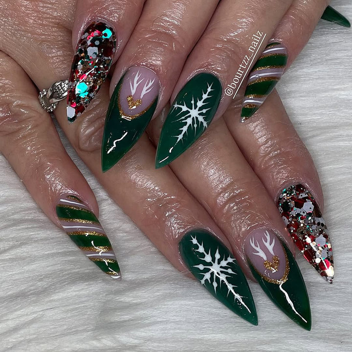 Nutcracker Glitter Acrylic & Dip Nail Powder